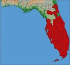 Distribution of the Caribbean fruit fly, Anastrepha suspensa (Loew), in Florida.